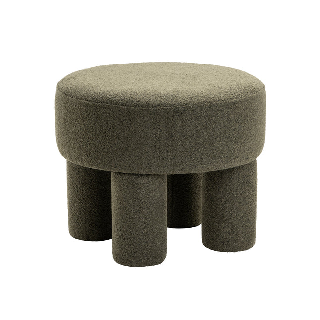 Poef Demi - Bouclé Groen