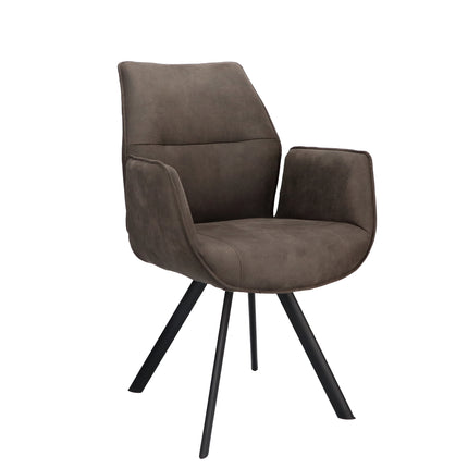 Bente Eetkamerstoel - Grijs - Cowboy