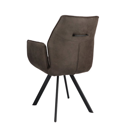 Bente Eetkamerstoel - Grijs - Cowboy