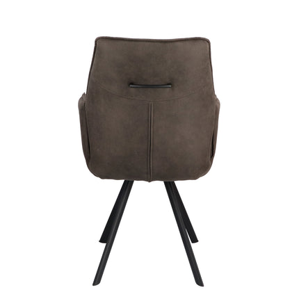 Bente Eetkamerstoel - Grijs - Cowboy