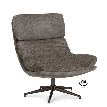 Joppe Fauteuil - Taupe - Stof movie