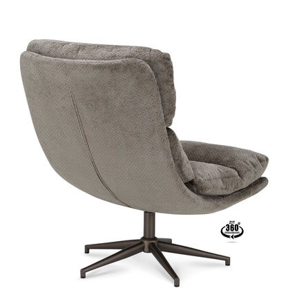 Joppe Fauteuil - Taupe - Stof movie
