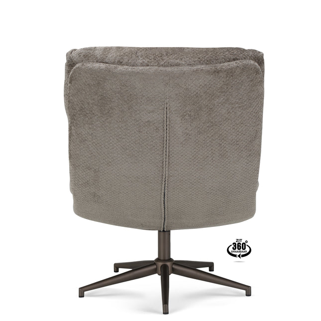 Joppe Fauteuil - Taupe - Stof movie
