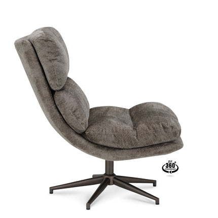 Joppe Fauteuil - Taupe - Stof movie