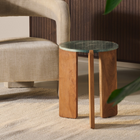 Levi Bijzettafel - Groen - ø39cm