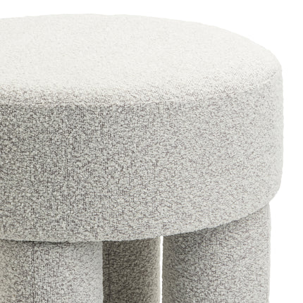 Poef Demi - Bouclé Naturel