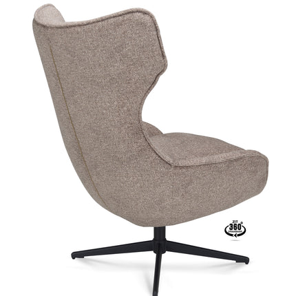 Martino Fauteuil - Zand - Stof leo