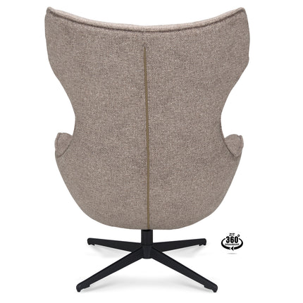Martino Fauteuil - Zand - Stof leo
