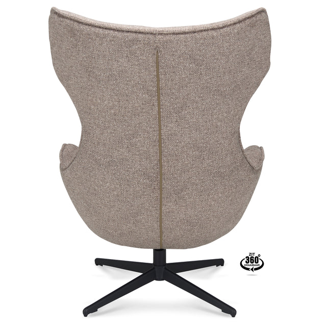 Martino Fauteuil - Zand - Stof leo
