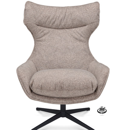 Martino Fauteuil - Zand - Stof leo