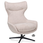 Martino Fauteuil - Mocca - Stof leo