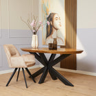 Chester Boomstamtafel - Ovaal - 160 cm
