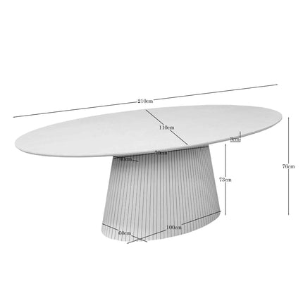 Solana Eettafel - Zand - 210 cm