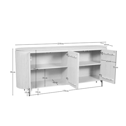Solana Dressoir - Zand - 210 cm