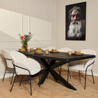 Snö Boomstamtafel - Zwart - 200 cm