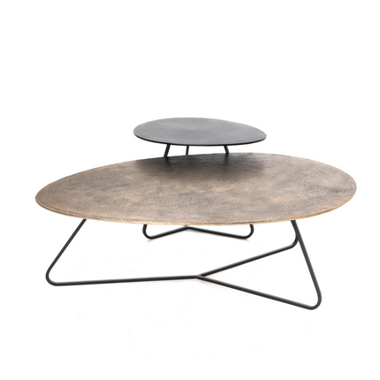 Selin Salontafel - Aluminium - Set van 2
