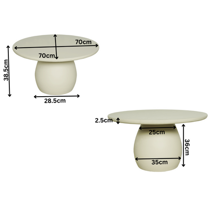 Morena Salontafel - Hout - 70 cm