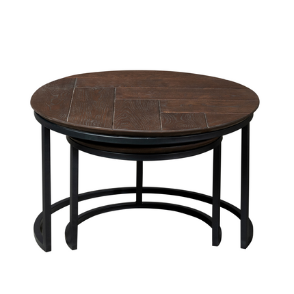 Pure Salontafel - Bruin - Set van 2