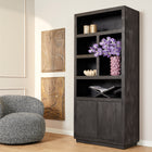 Brussel Boekenkast - Zwart - 90 cm