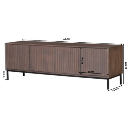 Brussel Boekenkast - Zwart - 90 cm