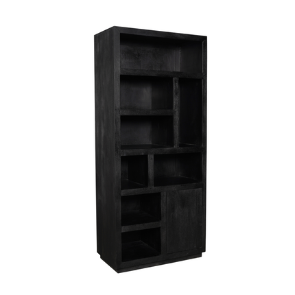 Brussel Boekenkast - Zwart - 90 cm