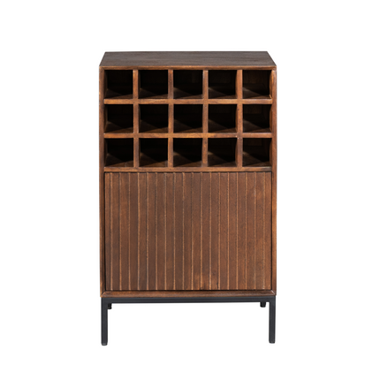 Sjoerd wijnkast - Hout - Bruin