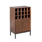 Sjoerd wijnkast - Hout - Bruin