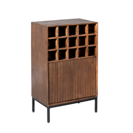 Sjoerd wijnkast - Hout - Bruin