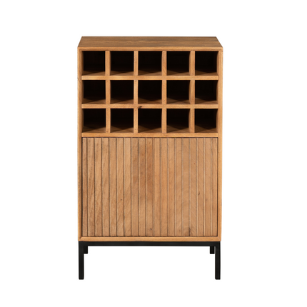 Sjoerd wijnkast - Hout - Naturel