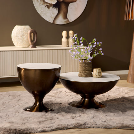 Sydney Salontafel - Marmer - Set van 2