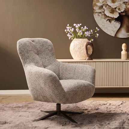 Nena Fauteuil - Bruin - Draaibaar